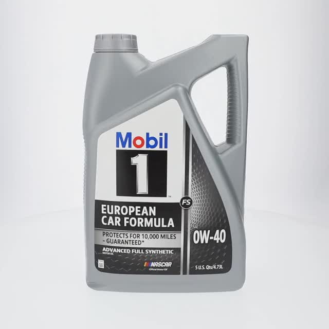 Mobil 1 FS European Car Formula Full Synthetic Motor Oil 0W-40, 5