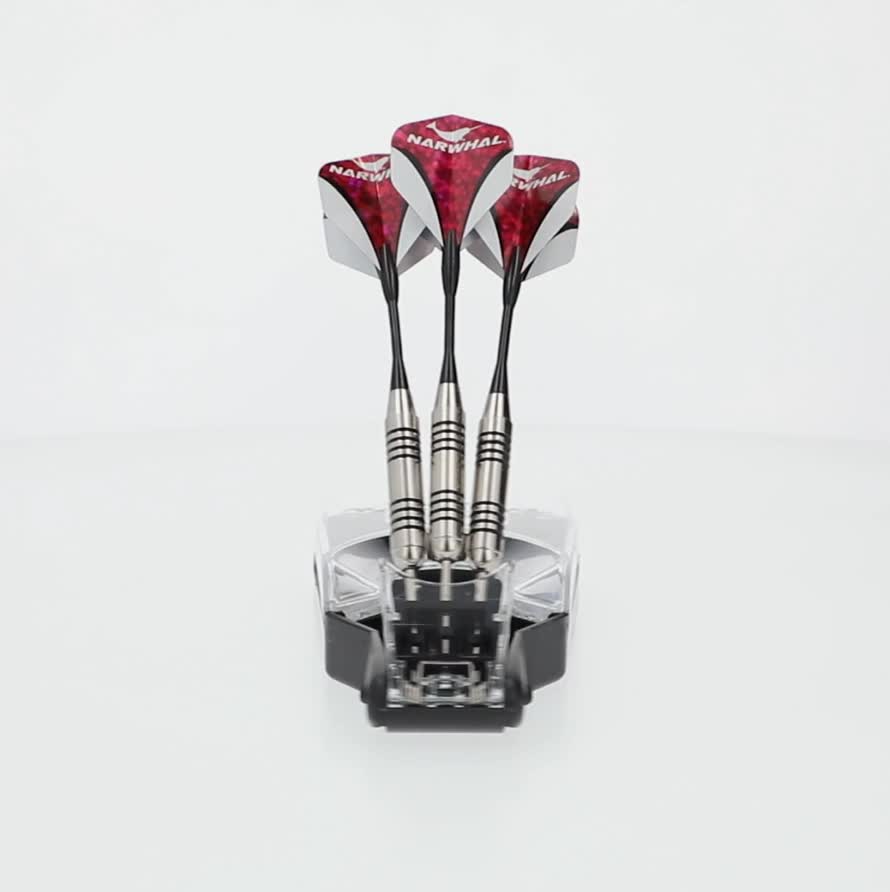 Narwhal Tournament Steel Tip Dart Set for Bristle Dartboards, 22g
