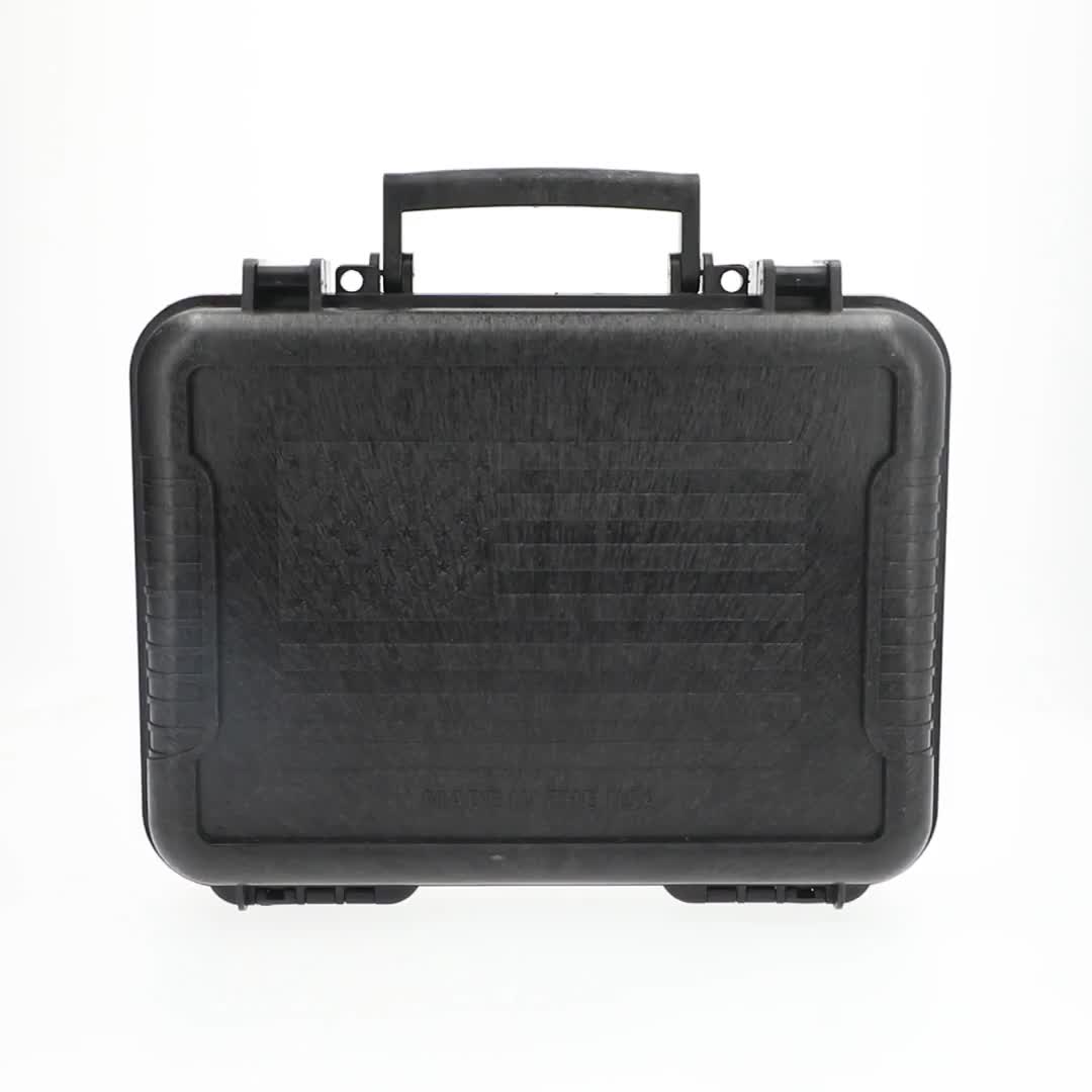 Max-Ops Black Hard Sided Handgun Case, TSA Approved, Outside