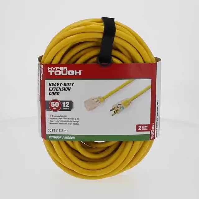 Free Shipping! Hyper Tough Heavy Duty Indoor Outdoor Extension 