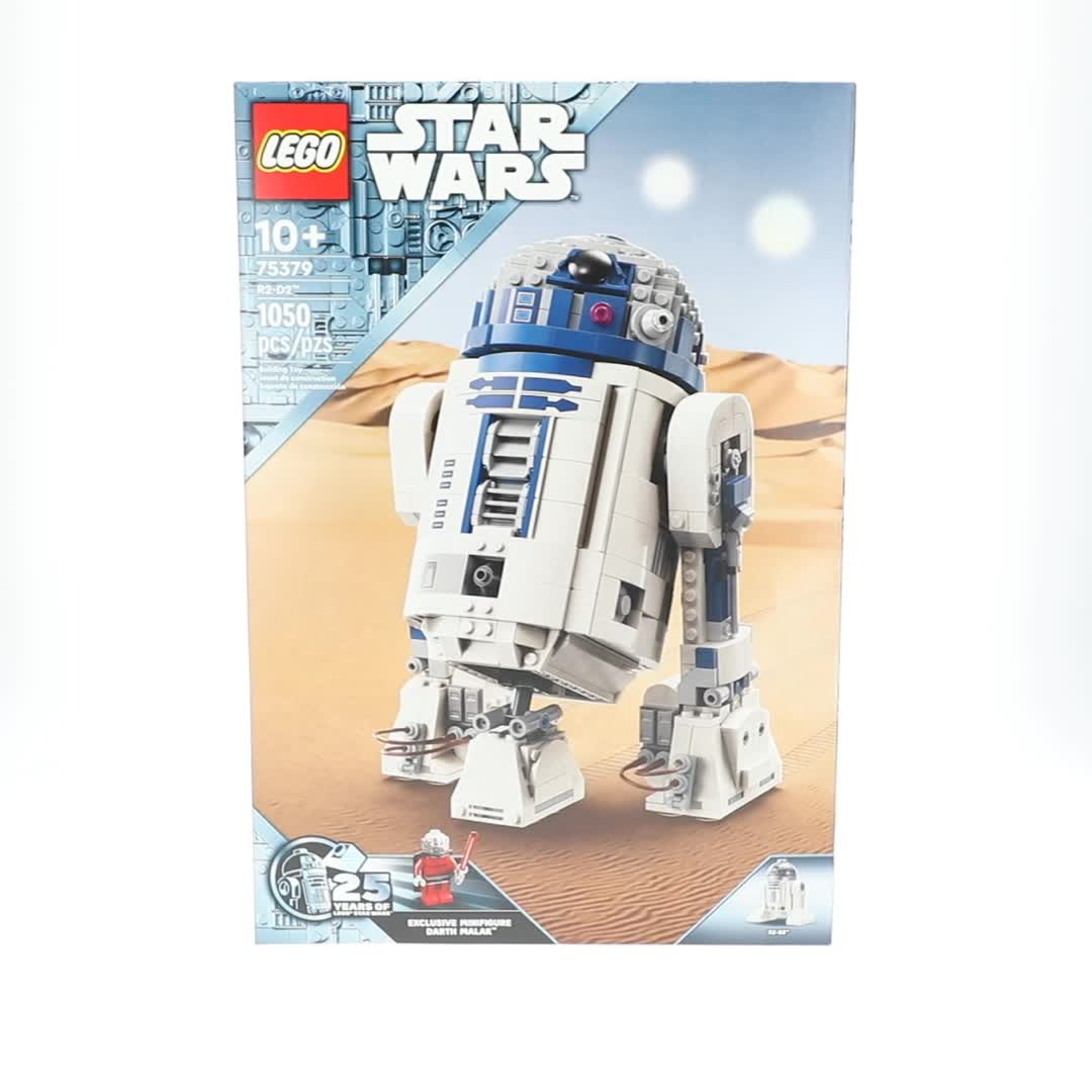 LEGO Star Wars R2-D2 Brick Built Droid Figure, 75379, Includes