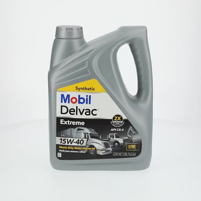 Mobil Delvac Extreme 15W-40 Synthetic Diesel Engine Oil, Heavy