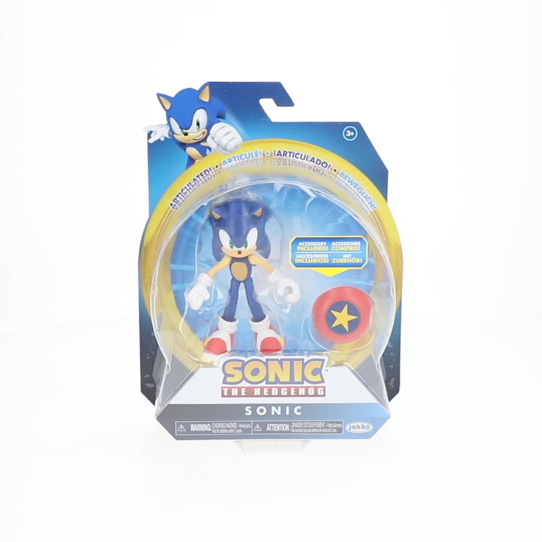Sonic The Hedgehog 4 inch Articulated Figure With Star Spring