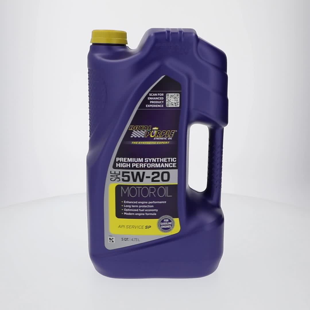 Royal Purple, High Performance Motor Oil, 5W-20, 5 Quarts