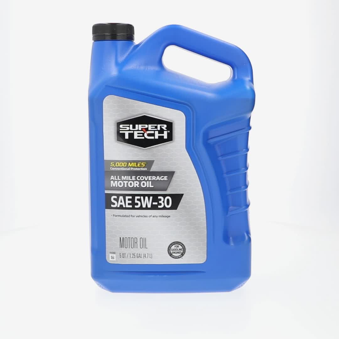 Super Tech All Mileage Synthetic Blend Motor Oil SAE 5W-30 5