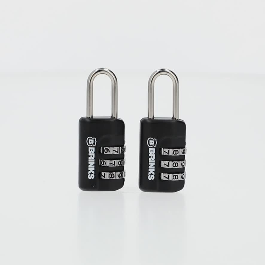 Brinks Zinc Diecast 22mm Combination Sport Padlock with 13/16in