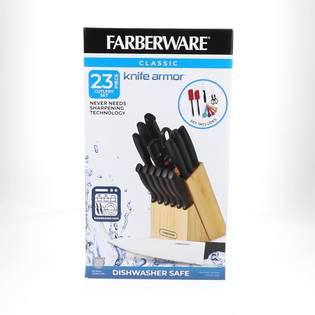 Farberware Stainless Steel Cutlery Set 23 Pieces Dishwasher Safe