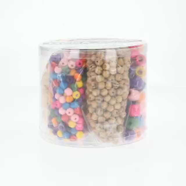 Cousin DIY Mega Assorted Wood Beads, 500 Pieces, 17.6 oz for Adult