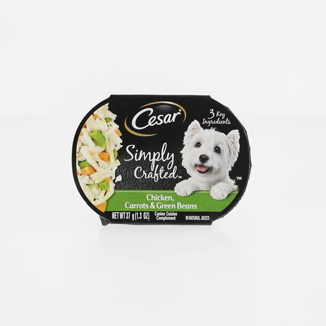 Cesar Wholesome Simple Crafted Chicken, Carrots & Green Beans Wet