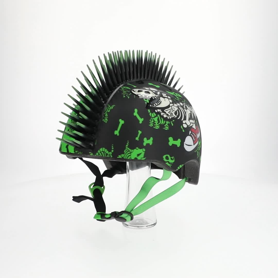 Raskullz Radasaurus Mohawk Bicycle Helmet, Toddler 3+ (48-52cm