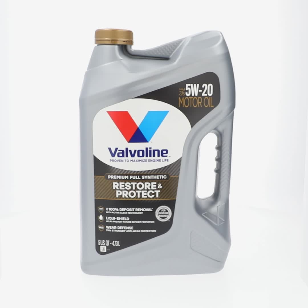 Valvoline, Full Synthetic Motor Oil, 5W-20, 5 QT, Meets ILSAC GF