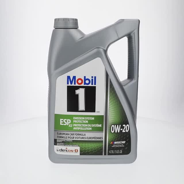 Mobil 1 ESP X2 Full Synthetic Motor Oil 0W-20, 5 Quart - Walmart.com