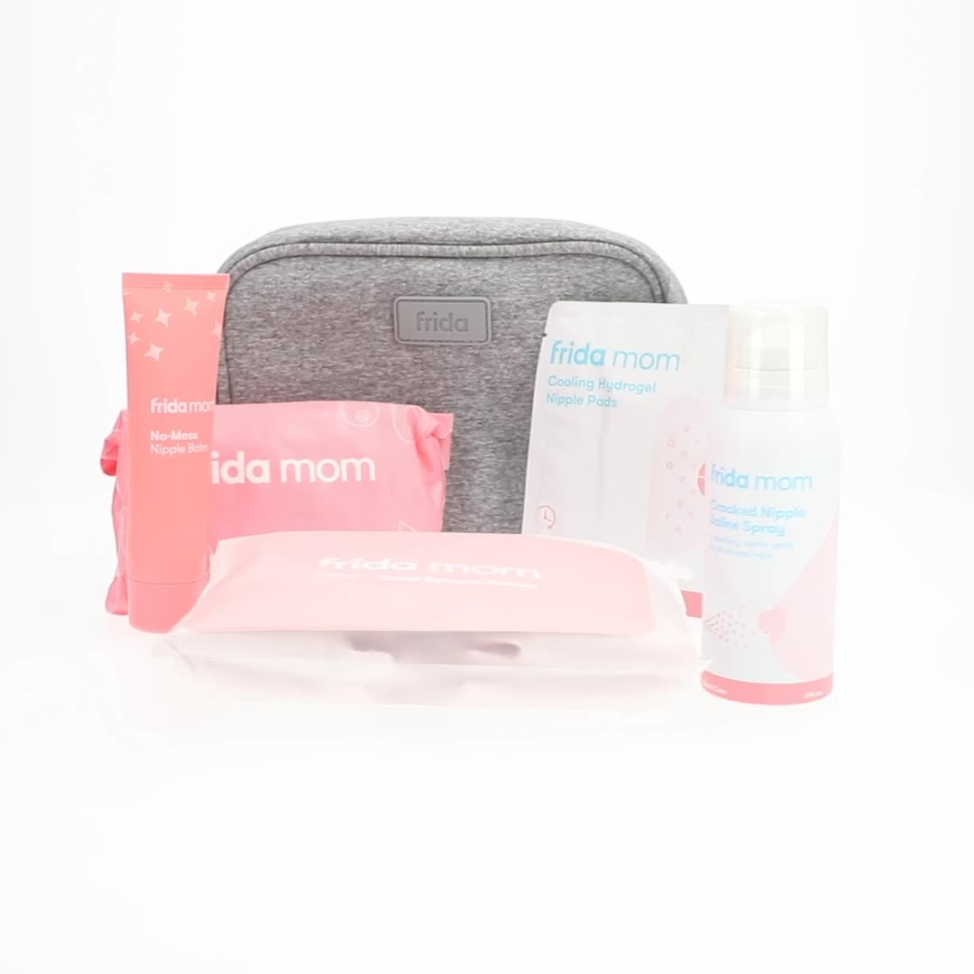 Frida Mom Breastfeeding Survival Kit with Nipple Cream, Lactation