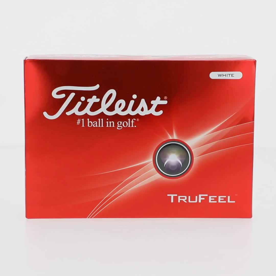 Titleist, Golf Balls, 2024 TruFeel White, Soft Feel, Greenside