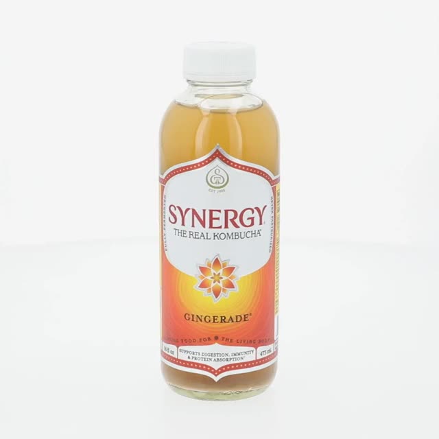 GT.S Synergy Real Kombucha Gingerade, 16 fl oz, Fermented Drink