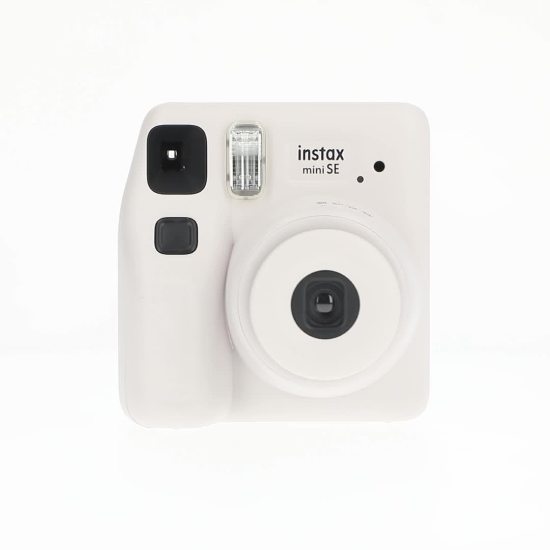 Fujifilm Instax Mini SE Instant Camera, 10pk Mini Film, Gray