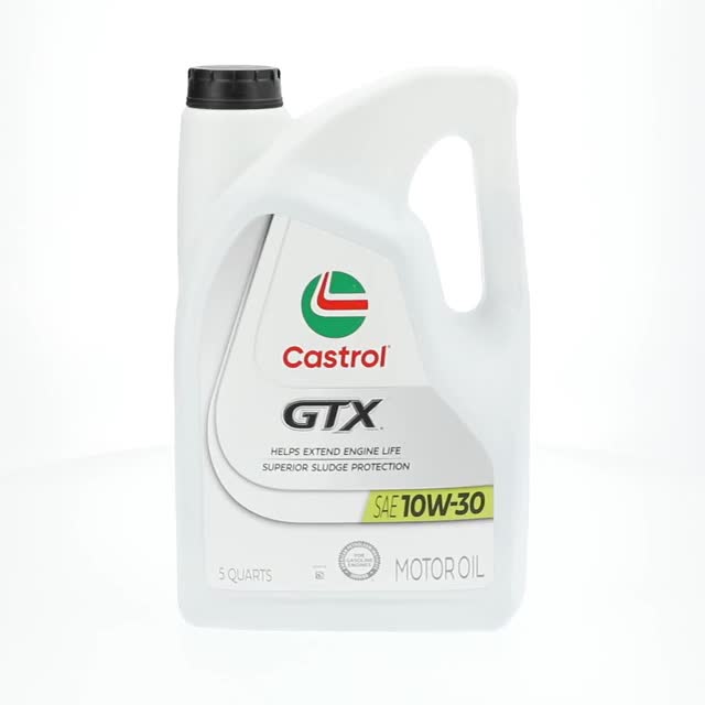 Castrol, Conventional Motor Oil, 10W-30, 5 Quarts, Meets API SN