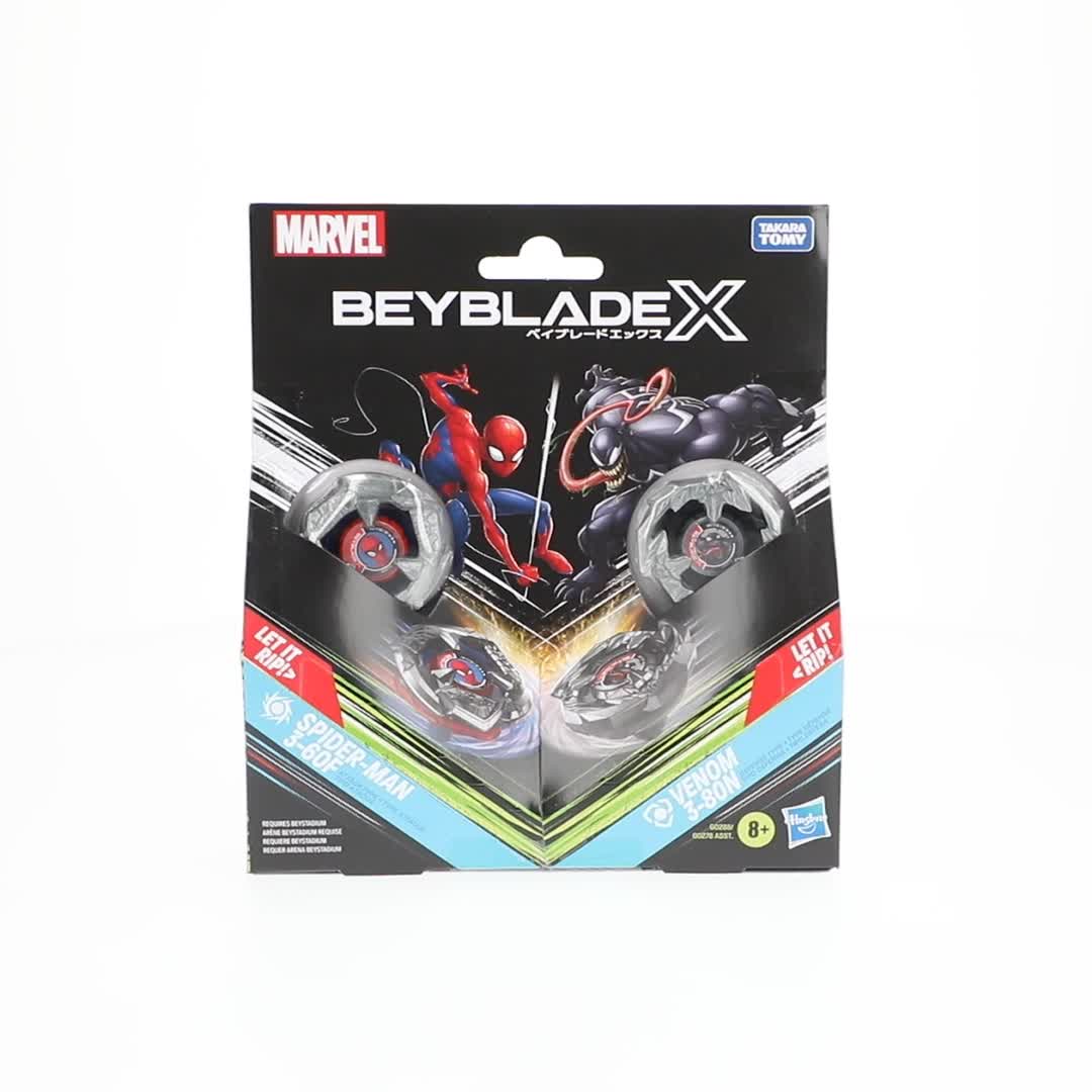 Free Shipping! Beyblade Beyblade X Marvel Collab Spider-Man 3-60F