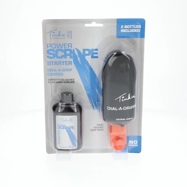 Tink's® Dial-A-Dripper Mock Scrape Starter Kit with two 4 oz