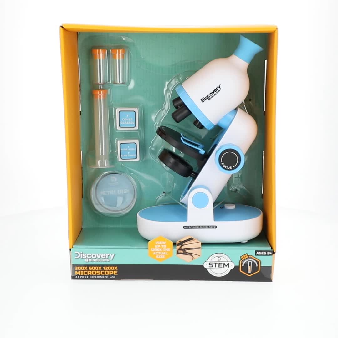 Discovery #MINDBLOWN 1200X, 600X, 300X Microscope, 41-Piece