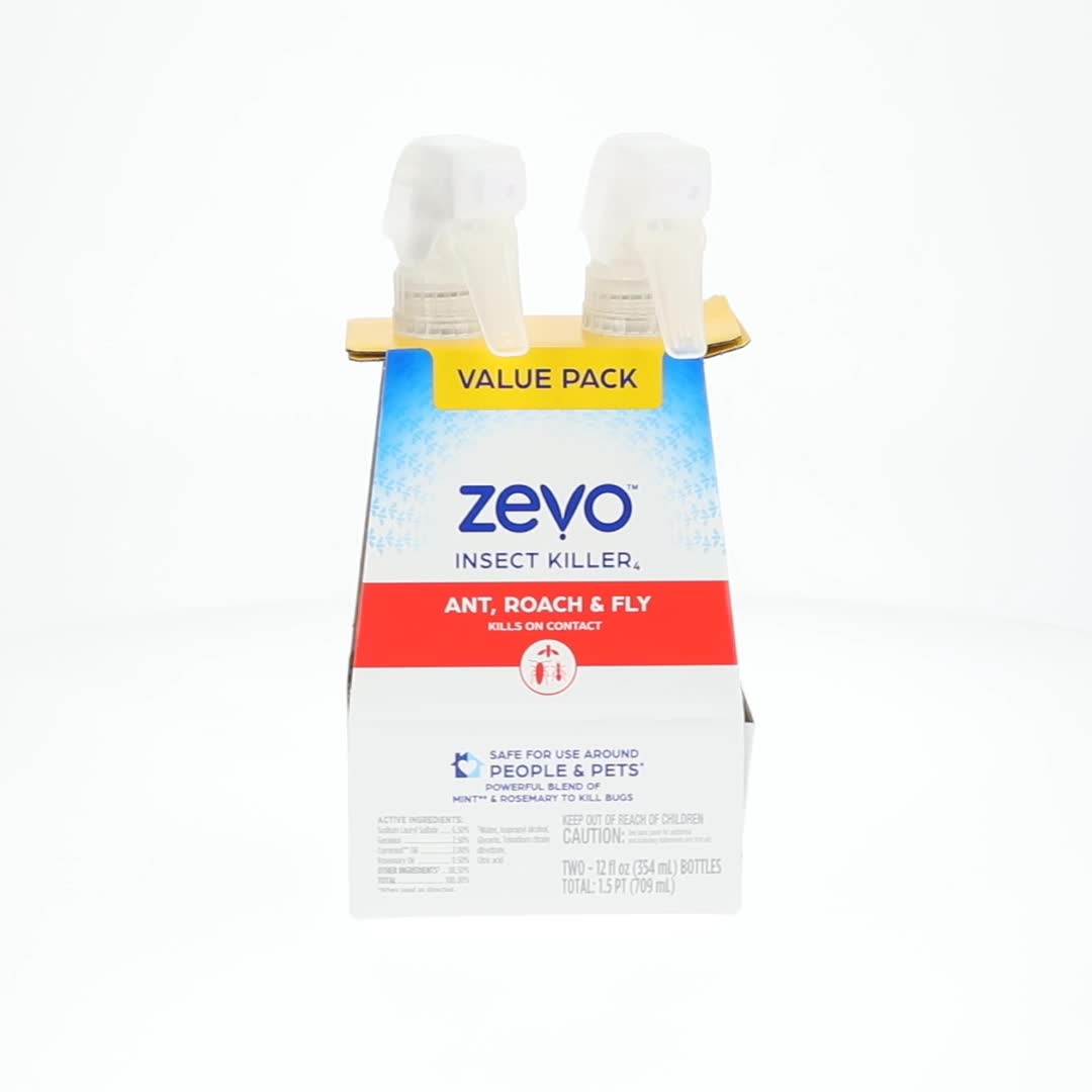 Zevo Multi Insect Killer Spray for Indoor Outdoor Use, Kills Ants