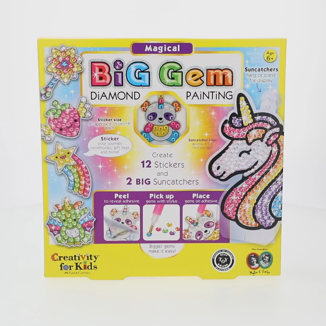 Creativity for Kids Gem Diamond Painting Kit: Unicorn Crafts 6-8+