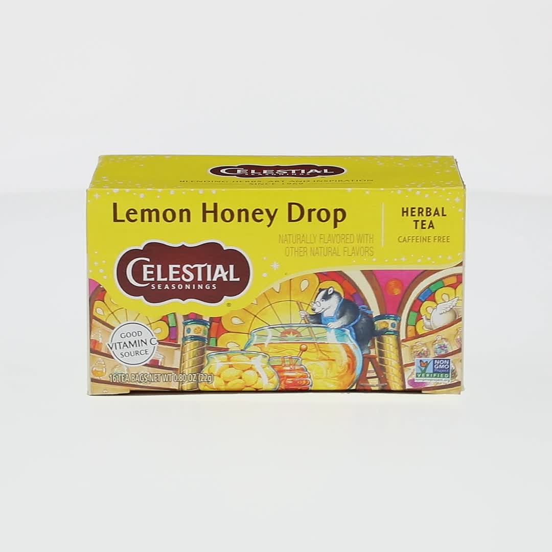 Celestial Seasonings Lemon Honey Drop Herbal Tea Bags 16 Count