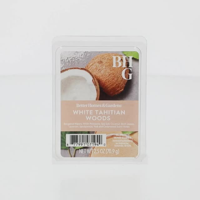 Better Homes & Gardens White Tahitian Woods Scented Wax Melts 2.5