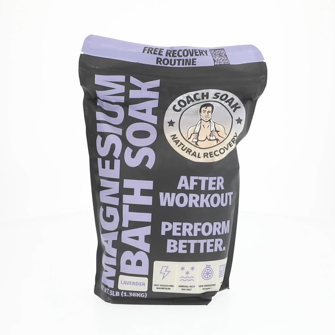 Coach Soak Magnesium Bath Soak For Muscle Recovery - Lavender 3lb