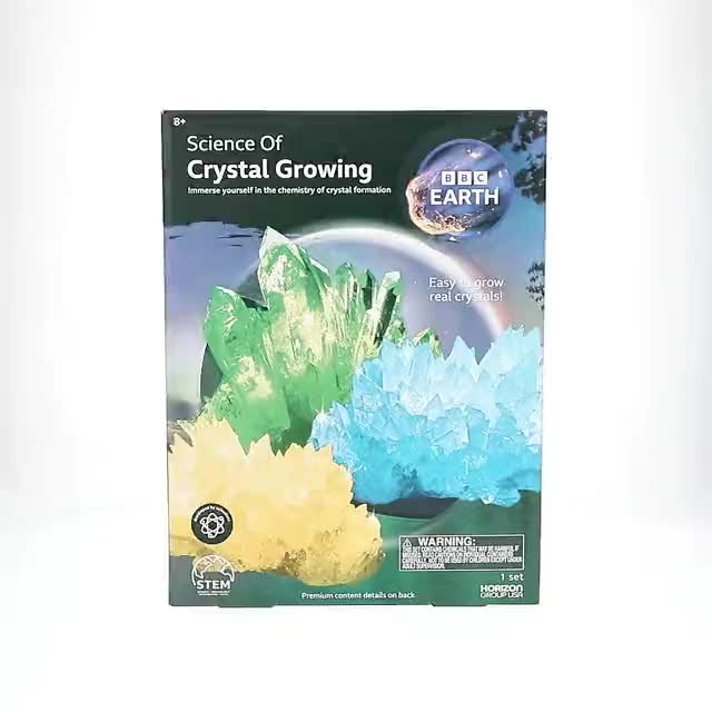 エミチャンバーイントロキット ミネラル 3本セット BBC Earth Science of Crystal Growing Kit, STEM Chemistry