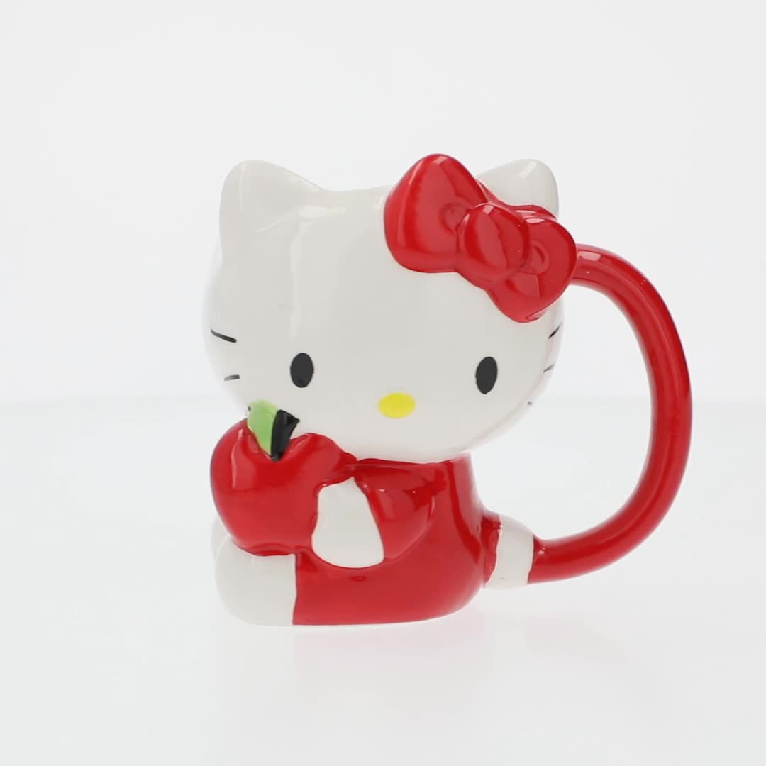 KiTTy Zak Designs Hello Kitty 12oz Ceramic Sculpted Mug - Walmart.com