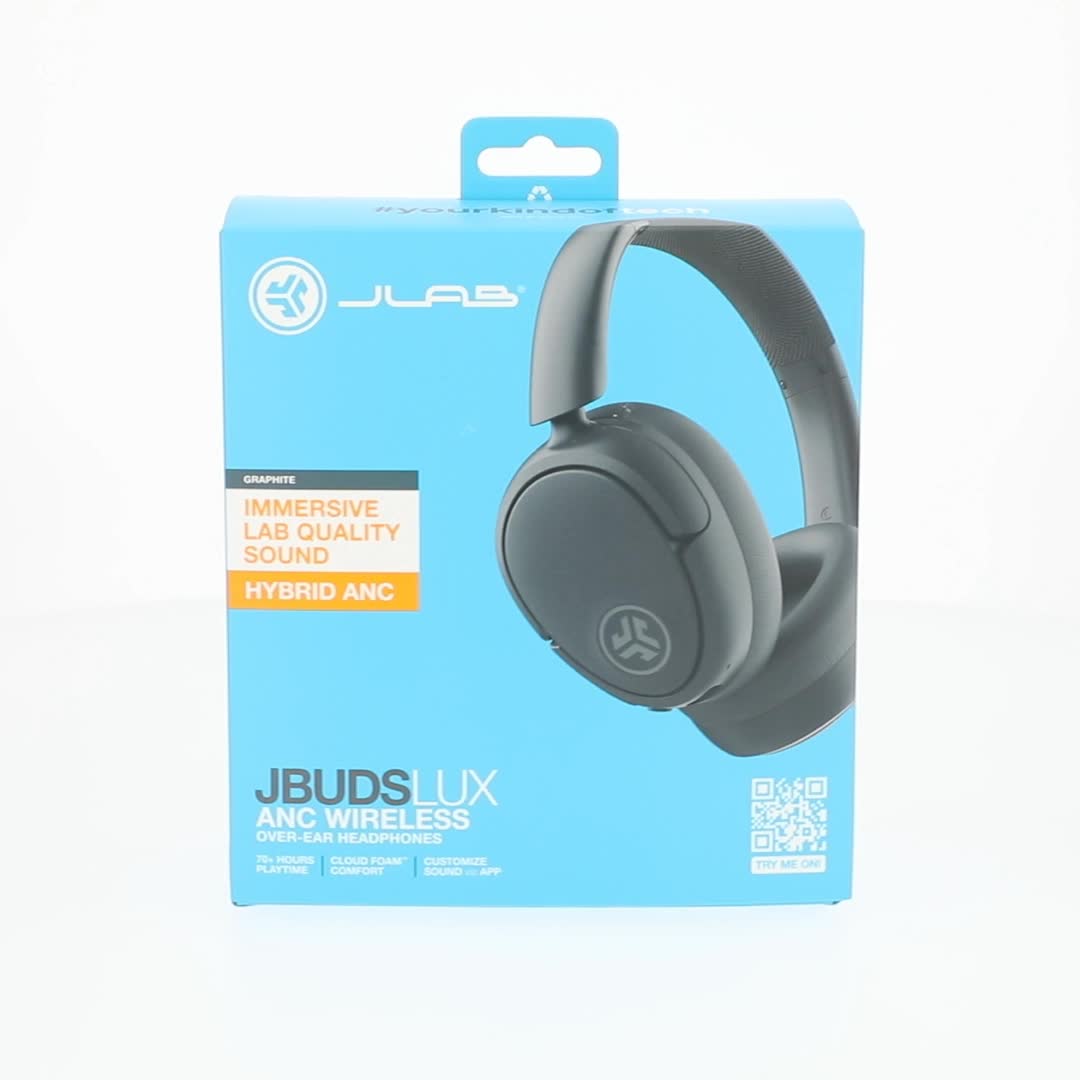 JLab JBuds Lux ANC Over-Ear Wireless Headphones, 70-Hour Battery