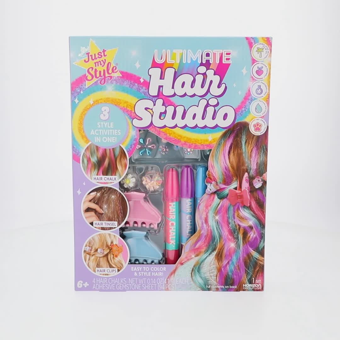 Just My Style Ultimate Hair Studio, Hair Chalks, Tinsel, Clips