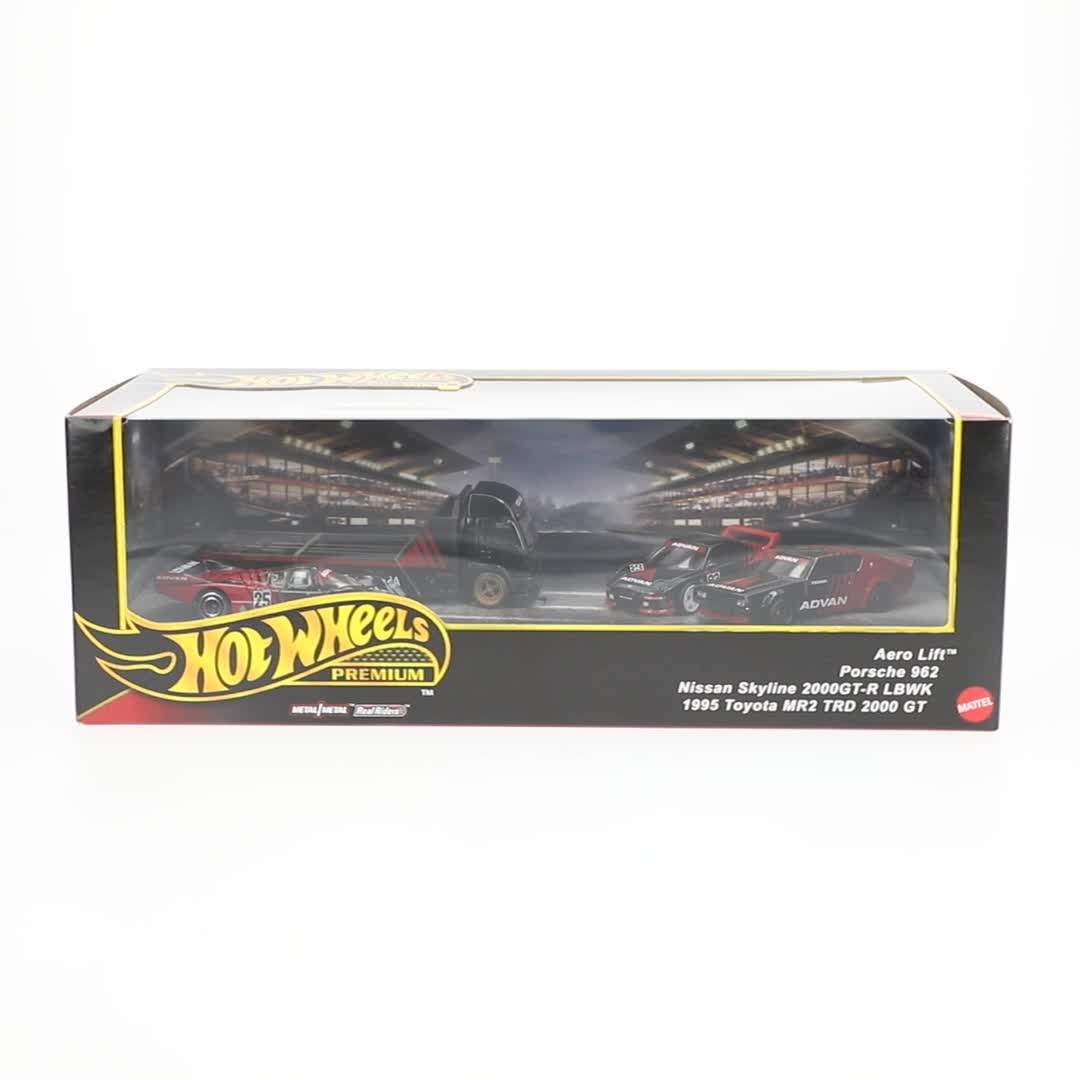 Hot Wheels, Premium Collector Display Sets, 3 Cars and 1