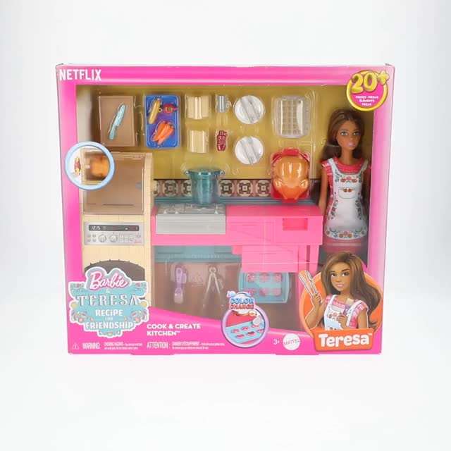 Barbie, Kitchen Playset, 20+ Accessories, Multicolor - Walmart.com
