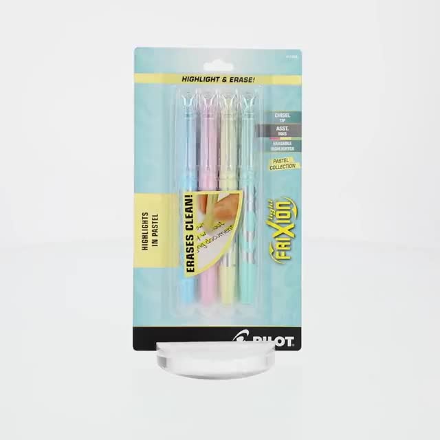 Pilot FriXion Light Pastel Erasable Highlighters, Chisel Tip