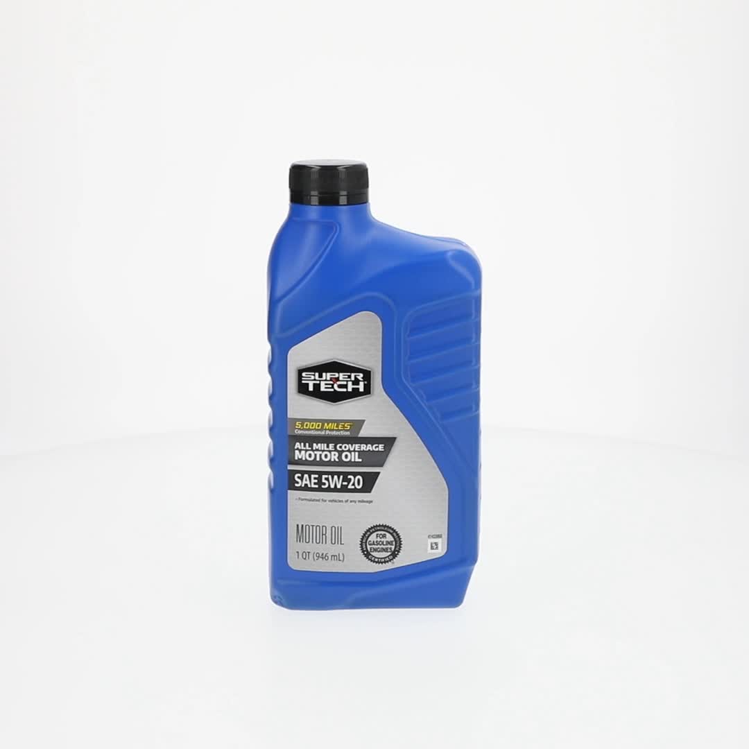 Super Tech All Mileage Synthetic Blend Motor Oil SAE 5W-20 Quart