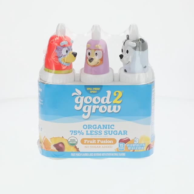 good2grow 6oz Organic Low Sugar Fruit Fusion Juice 3 Pack