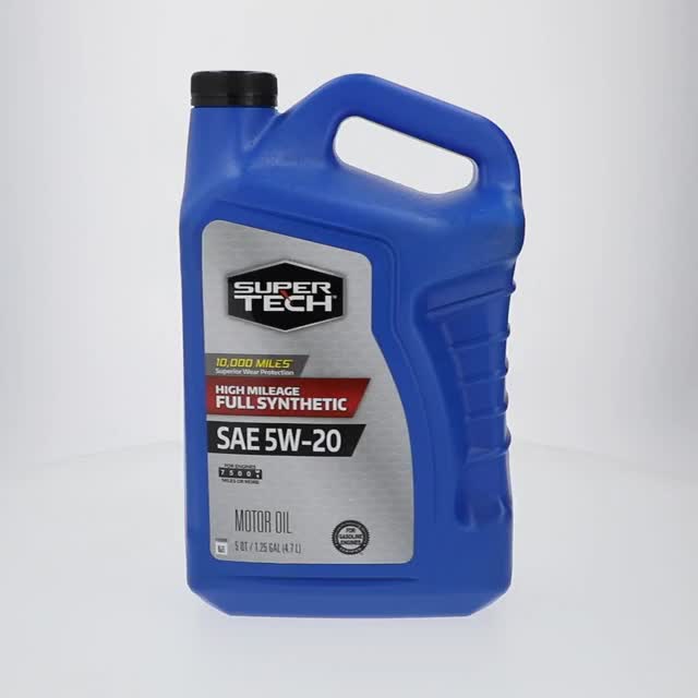 Super Tech High Mileage Full Synthetic SAE 5W-20 Motor Oil 5