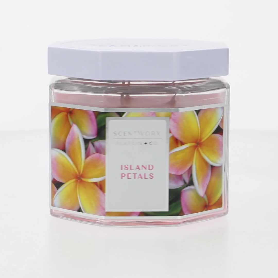 Scentworx 14.5 oz Island Petals 3-Wick Jar Candle by Slatkin & Co