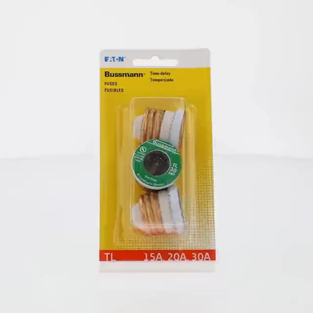 Bussmann, BP/TL-A BP 3-Pack TL Assorted Plug Fuses, 15/20/30 Amp