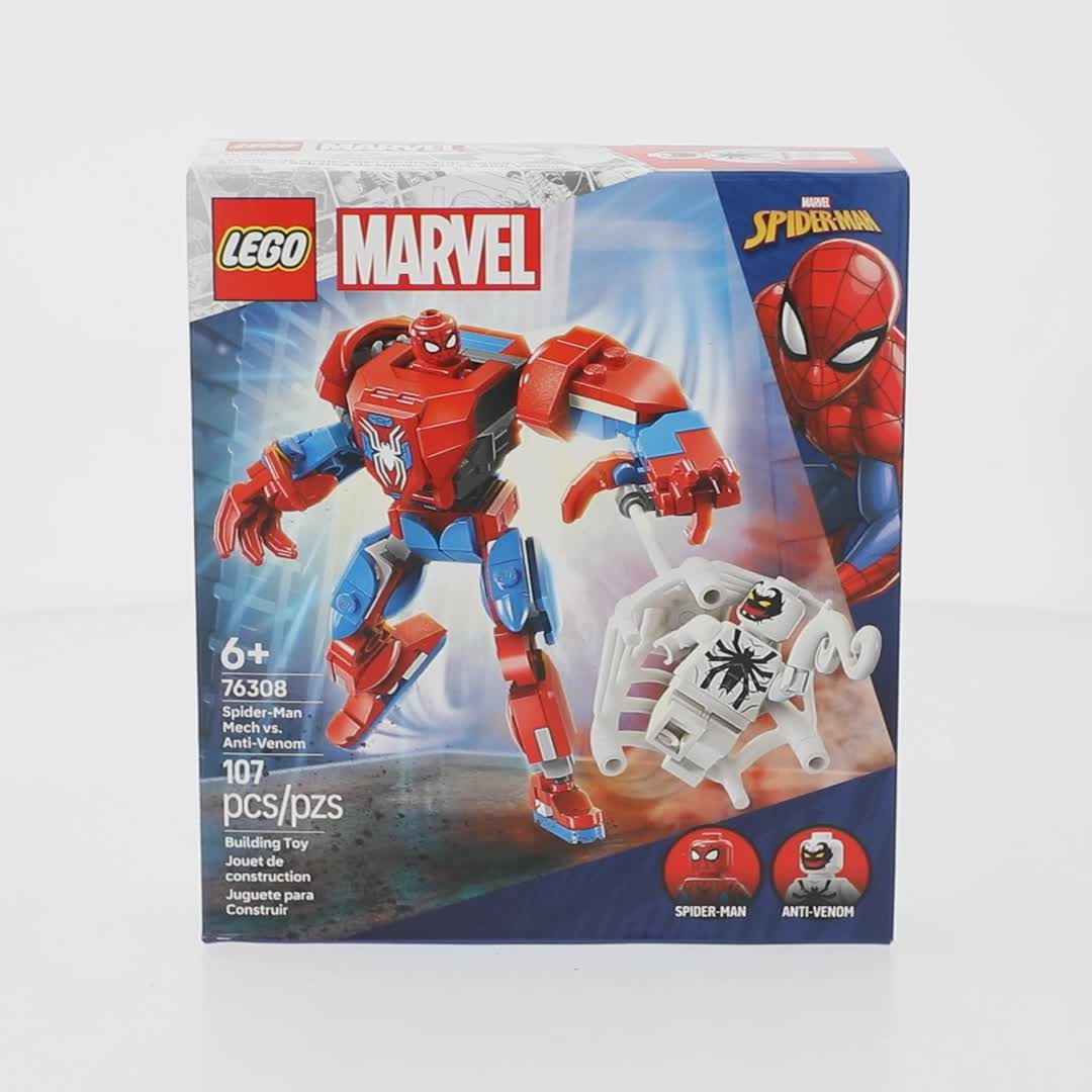 LEGO, Marvel Spider-Man Mech vs Anti-Venom Building Set, 76308