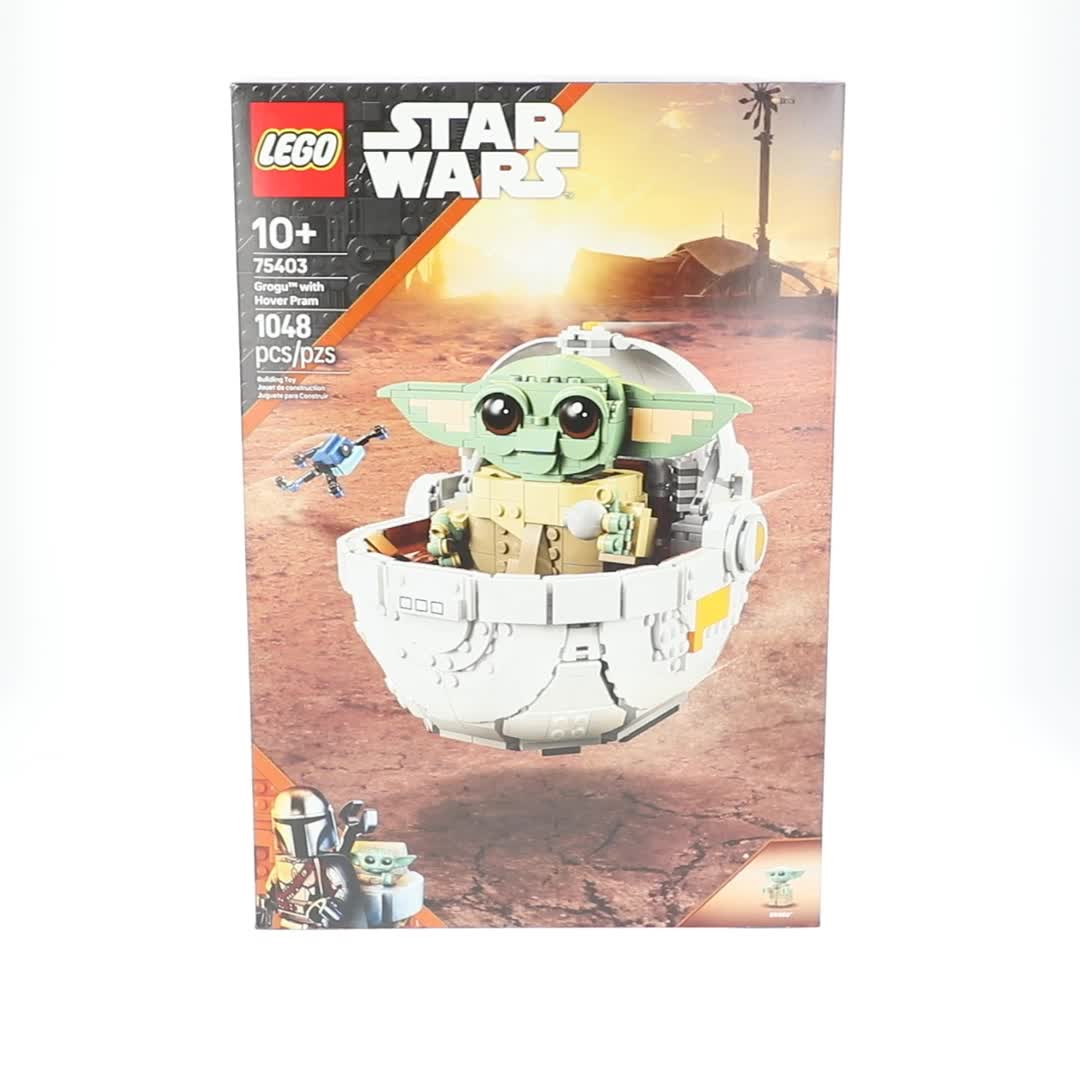 LEGO, Star Wars Grogu with Hover Pram Building Toy Set - 75403