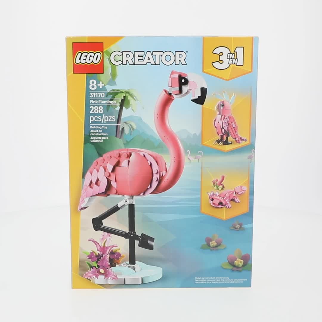 LEGO, Wild Animals Pink Flamingo Building Set, 31170, 288 Pieces