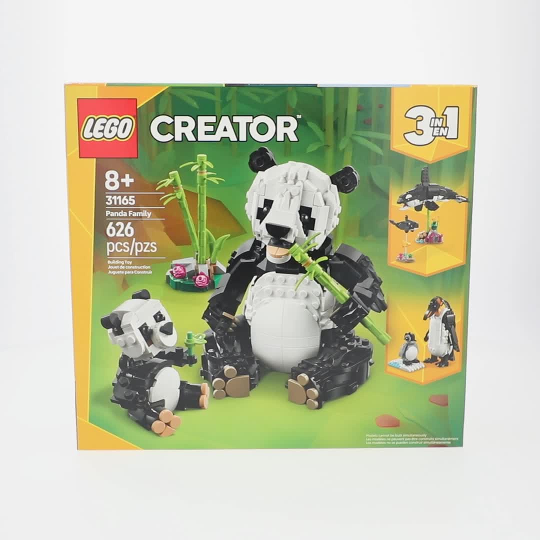 Free Shipping! LEGO Wild Animals Panda Family 3 in 1 Building Toy
