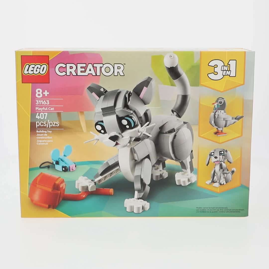 Free Shipping! LEGO Playful Cat 3 in 1 Building Toy Set for Kids