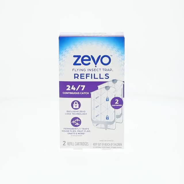 Zevo Indoor Flying Insect Killer Trap, Bug & Gnat House Killer, 2