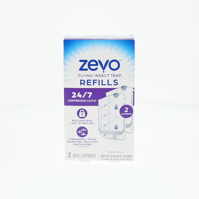 Zevo Indoor Flying Insect Killer Trap, Bug & Gnat House Killer, 2