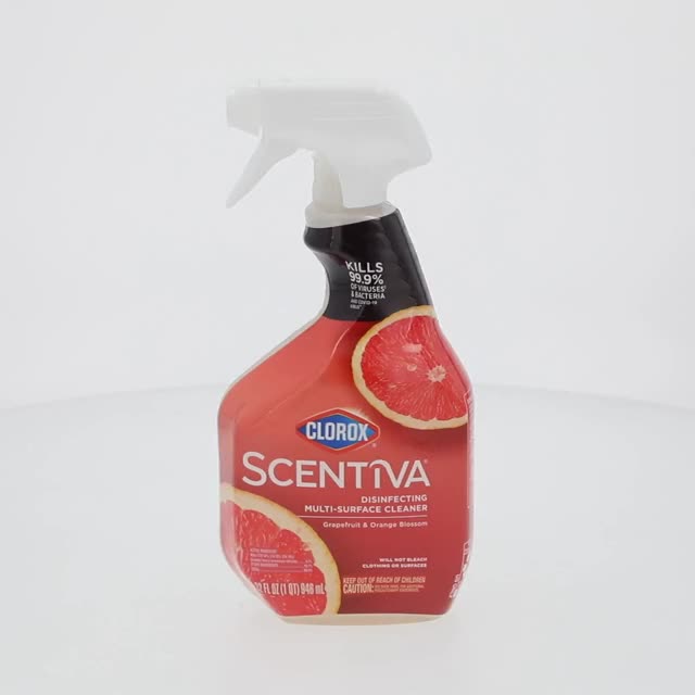 Clorox Scentiva Multi-Surface Cleaner Spray, 32 fl oz, Grapefruit