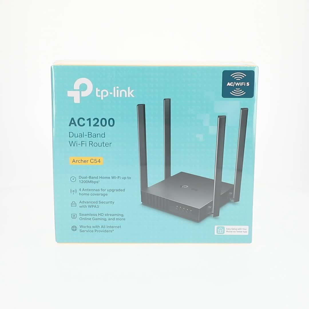 TP-Link, WiFi Router, Archer C54, AC1200 Dual-Band MU-MIMO